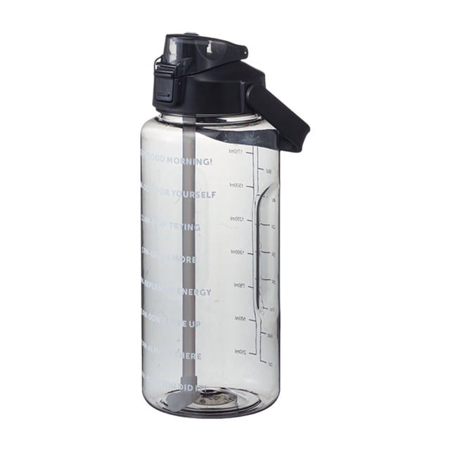 Sports Water Bottle Large Capacity Leak Proof Material With Straw Handle For Gym Outdoor Running Hiking Travel