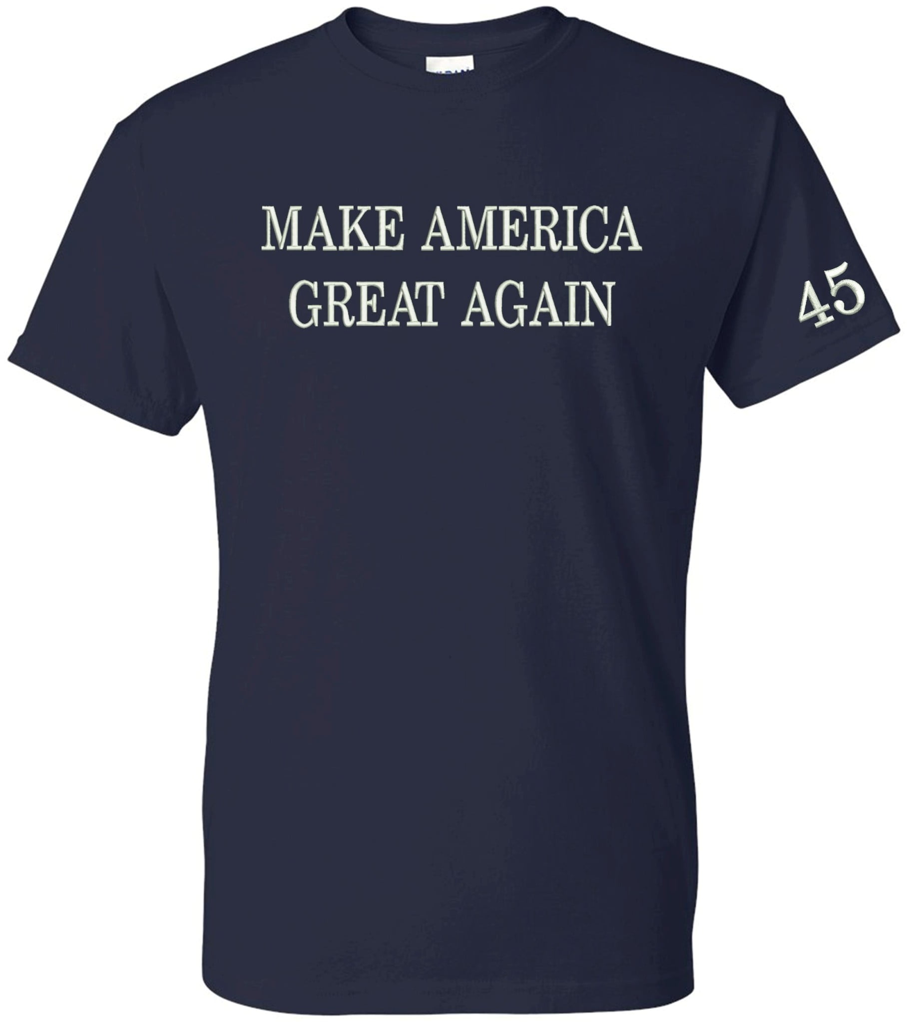 image 0 of Make America Great Again Embroidered T-Shirt Navy
