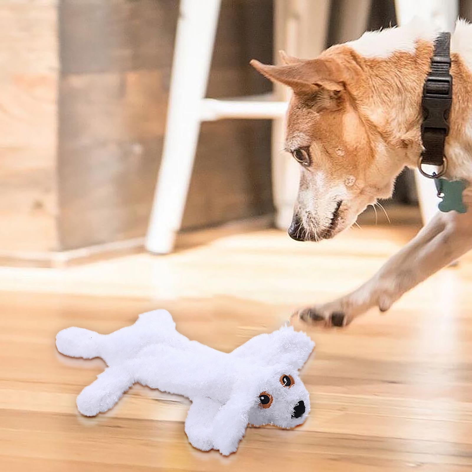 Indestructible Duck-Shaped Linen Chew Toy for Power Chewers, Interactive Dog Toys for Puppy Teething, Soft, Washable and Built to Last