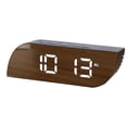 thumbnail image 1 of Espejo Reloj Despertador Pantalla De Temperatura Led Protección Para Los Ojos Maquillaje Luz Nocturna Moda Pantalla Digital Espejo Con Dos Brillos Para Dormitorio Estudio Interior Scienceny HA012979-00, 1 of 7