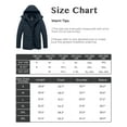 thumbnail image 7 of Ampake Men's Winter Coat Hooded Warm Thicken Jacket Windproof Outerwear Coat Blue S, 7 of 7