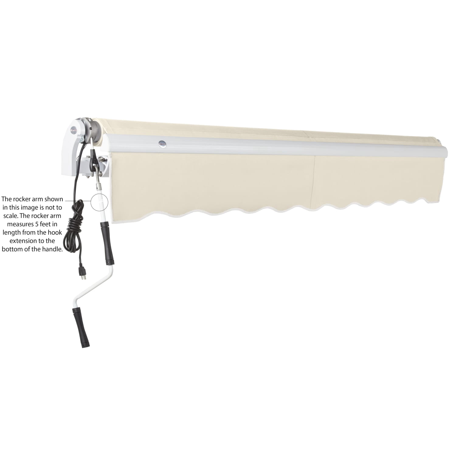 Awntech Maui Left Motor with Remote Motorized Retractable Awning