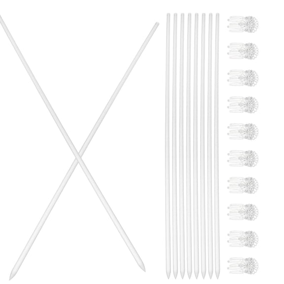MLINS  Plant Support Stick Outdoor Supports Clear Plants Transparent