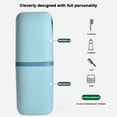 thumbnail image 3 of 2pcs Travel Toothbrush Cup Case, Toothbrush Container Portable Travel Toothbrush Holder Toothpaste Storage, 20.5*7.5*5.5cmblue, 3 of 5