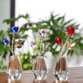thumbnail image 2 of Moyic Rosa rosas azules de cristal - Regalo de apariencia realista para los seres queridos Estatuilla de rosa de cristal con poste de Decoración del hogar rojo brillante vara de oro, 2 of 6