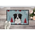 thumbnail image 2 of Caroline's Treasures BB1737MAT Winter Holiday Border Collie Door Mat, Indoor Rug or Outdoor Welcome Mat 18x27 Doormat ,, 2 of 2