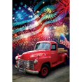 thumbnail image 1 of Custom Decor Garden Flag - Patriotic Truck, 1 of 1