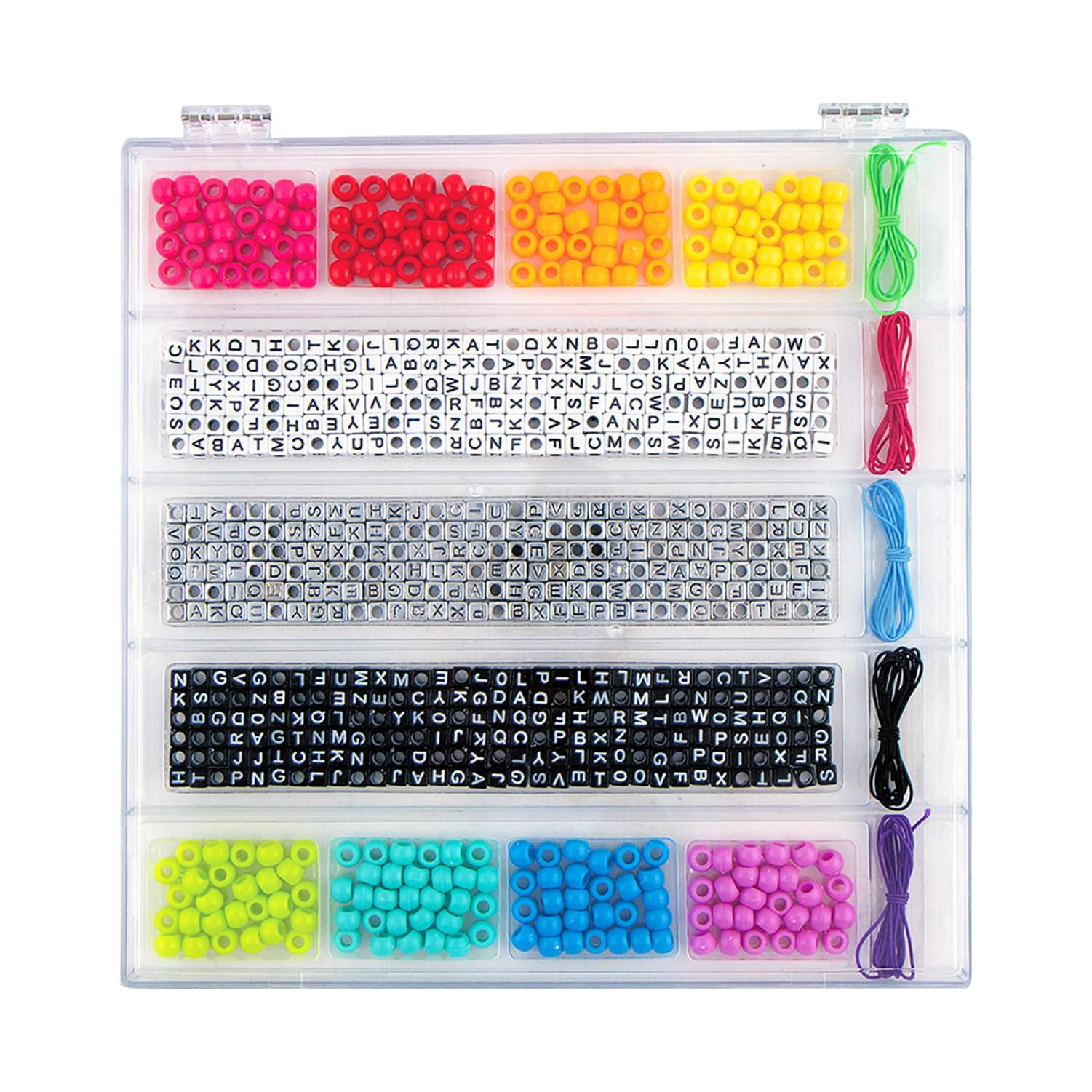 Amazon.com: FZIIVQU 1400pcs 6 Colors 4x7mm Letter Beads for Bracelets  Making Kit Alphabet Beads for Jewelry Making with Number Heart Beads  Friendship Bracelet Kit : Arts, Crafts & Sewing
