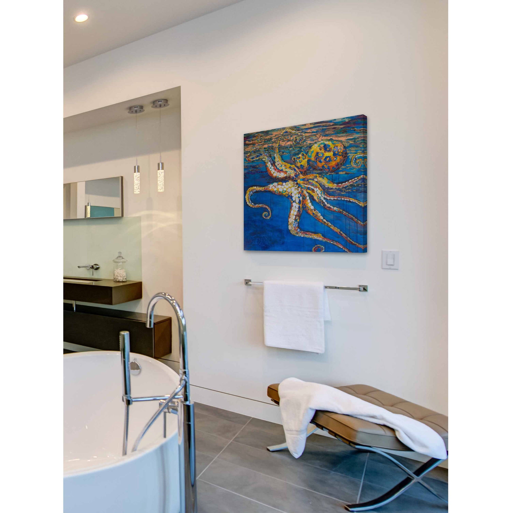 "Beneath the Sea" Painting Print on Wrapped Canvas