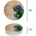 thumbnail image 1 of POGLIP Tropical Wildlife Lizard Set of 8 Round Coaster for Drinks, Absorbent Ceramic Stone Coasters Cup Mat with Cork Base for Home Kitchen Room Coffee Table Bar Decor, 1 of 5