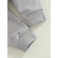thumbnail image 7 of Bagilaanoe 2Pcs Toddler Baby Girl Boy Long Pants Set Long Sleeve Sweatshirt Hooded Tops+ Trousers 6M 12M 18M 24M 3T 4T Fall Casual Sweatsuit, 7 of 7