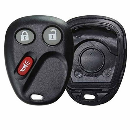 KeylessOption Keyless Entry Remote Car Key Fob Alarm Cover Shell Case Button Pad Repair For Chevy GMC