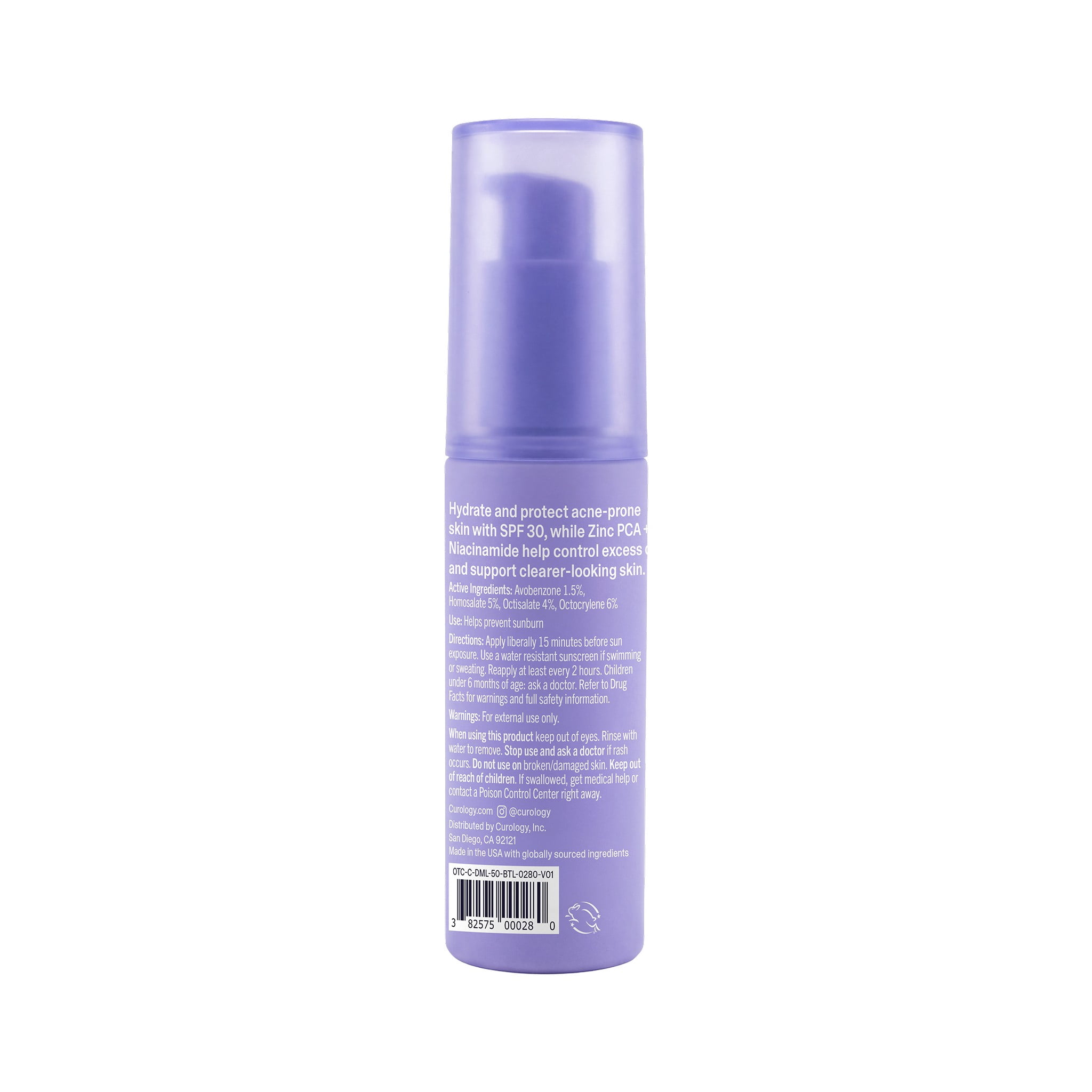 Curology Daily Moisturizing Lotion Broad Spectrum, SPF 30, 1.7 fl oz