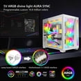 thumbnail image 2 of COOLMOON ARGB LED Strip Light Fits 8PIN 24PIN Power Cables DIY Lamp Bar Light Strip for PC Computer Case Chassis, 2 of 8