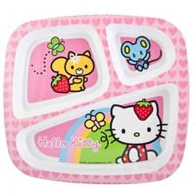 ZAK Hello kitty Sanrio Meamine Serving Rolling tray 2011 PINK PLAID TRAY  16×12 - Platters & Trays