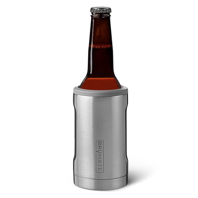 Enfriador de botellas aislante BrüMate Hopsulator Bott'l de 355 ml, acero inoxidable