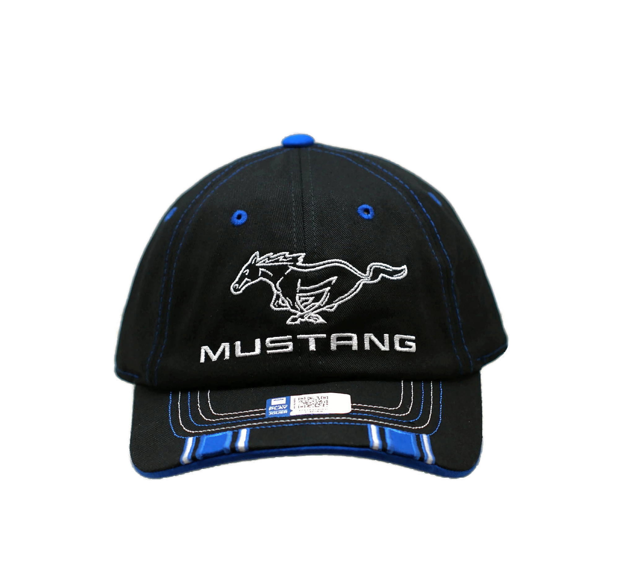 Ford Mustang Logo Royal Stripe Cap Hat