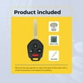 thumbnail image 3 of Replacement Keyless Remote Head Key Fob for Subaru XV Crosstrek 2014 FCC CWTWBU766 Part Number 57497-FJ031 57497FJ031, 3 of 3
