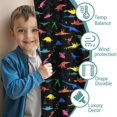 thumbnail image 3 of Blackout Kids Curtains,Colorful Dinosaurs Silhouettes Pattern Childrens Insulated Curtains Set Of 2,Bedroom Essentials,Toddler Room Decor 52"x63", 3 of 5