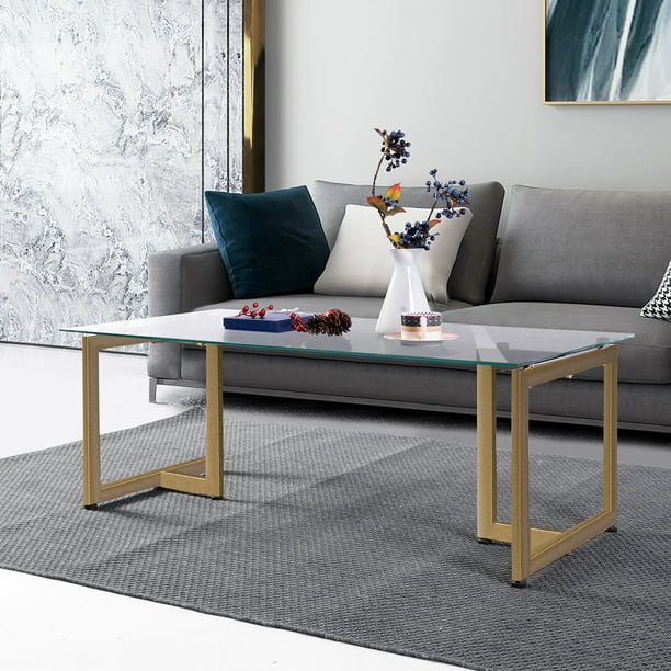 Featured image of post Gold Glass Coffee Table Walmart / Glass top coffee tables allow the carpet colour to show through, making a room look inviting and spacious.