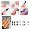 thumbnail image 6 of RAGUPEL 24Pcs Glue on Nails for Women,Silver Sequins Stiletto Press on Nails,Glossy Long Press on Nails,Presson Nails for Women and Girls,Style2, 6 of 7
