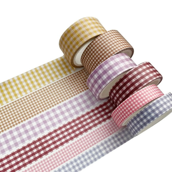 Paraugas Tape Set, 6 Rolls, Decorative Tape, Journaling Tape, Decorative Tape for Crafts, Decorative Craft Washi Masking Tape