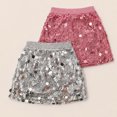 thumbnail image 6 of PEASKJP Girls Skirt Set Girls Uniform Skort Knee Length Skorts for Girls with Shorts 6-14Y | A Line Back to School Skort (Silver,6-7 Years), 6 of 8