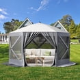 thumbnail image 1 of CazToi Pop Up Canopy Tent 5x5 FT, Hexagonal Outdoor Portable Shade Tent, 1 of 7