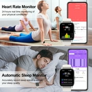 VOPOCO Smart Watch for Women Men(Answer/Make Call), 1.85 Large HD Screen Smartwatch for iPhone Android Phones, IP68 Waterproof Fitness Watch with 100+ Sport Modes Sleep Monitor/Pedometer