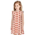 thumbnail image 1 of Fotbe Octopuses1 Vestido de Dormir para Niñas de 3 a 10 Años, Mangas Cortas, Estilo Princesa, Pijama Camisón con Mangas Voladas-Large, 1 of 6