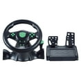 thumbnail image 1 of Controlador de vibración del volante de carreras ordenador USB volante del coche negro, 1 of 5