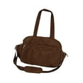 thumbnail image 4 of Bolsa de gimnasio de viaje, bolsa de lona deportiva, resistente al agua, bolsa de transporte, versátil y portátil. marrón, 4 of 7