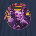 thumbnail image 2 of Boy's Star Wars: Tales of the Jedi Distressed Obi-Wan Ahsoka and Anakin Graphic Tee Navy Blue X Large, 2 of 4