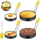 thumbnail image 1 of Paquete de 4 anillos de acero inoxidable para huevos, juego de anillos antiadherentes para cocinar huevos, cocina para cocinar, 1 of 2