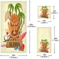 thumbnail image 3 of GZHJMY Tropical Tiki Tribal Aloha Soft Decor 3 Pcs Towels Set, 1 Bath Towel+1 Hand Towel+1 Washcloth, Multipurpose for Bathroom, Hotel, Gym, Spa and Beach, 3 of 5