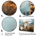thumbnail image 3 of Designart "Giraffe In A Cute Flower Field I" Animals Giraffe Floater Framed Wall Decor, 3 of 5
