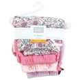 thumbnail image 2 of Hudson Baby Infant Girls Shorts Bottoms 4-Pack, Pink Purple Pretty Floral, 3-6 Months, 2 of 3