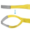 thumbnail image 4 of Uxcell 3" x 4 FT Lift Strap 2 Ply 6613lbs Capacity Webbing Lifting Moving Straps for Rigging Hoisting, 4 Pack Yellow, 4 of 7