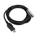thumbnail image 1 of USB To XLR Cable, Signal Enhancement Gain Embedded A/D Conversion Microphone Link Cable,  Digital Sound USB MIC Link Cable, For Computer,, 1 of 8