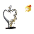 thumbnail image 1 of Conjunto de figuras de pareja besándose, estatua de resina, escultura romántica de serpiente de dibujos animados, diseño abstracto, adorno creativo, a, 1 of 8
