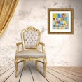 thumbnail image 3 of Craven, Katrina 12x12 Gold Ornate Wood Framed with Double Matting Museum Art Print Titled - Color Block Cascade, 3 of 4