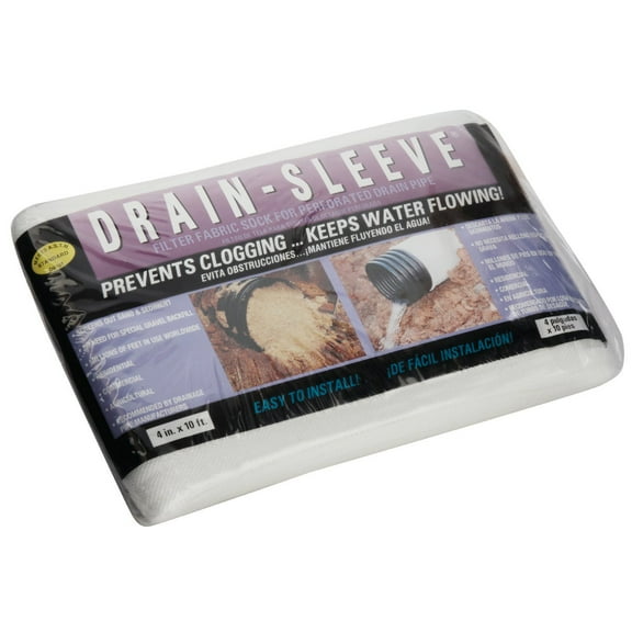Advanced Drainage Systems 4 In. W. x 10 Ft. L. Fabric Drain Guard Sock 0421HA