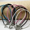 thumbnail image 6 of Segolike 25Pcs Leather Braid Strands Cords Woven Rope for Handmade Bracelets Jewelry, 6 of 8
