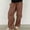 Brown, variant on ClodeEU Women's Wide Leg Cargo Pants for Spring Summer,Casual Elastic Waist Pant with Pocket Trousers Brown,Womens Plus S