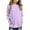 Purple, variant on Girls T Shirt Light Blue Long Sleeve Tween Shirt Tween Crew Neck Basic Tops Boys Fall Shirt Girls Size 11-12 Years Tops