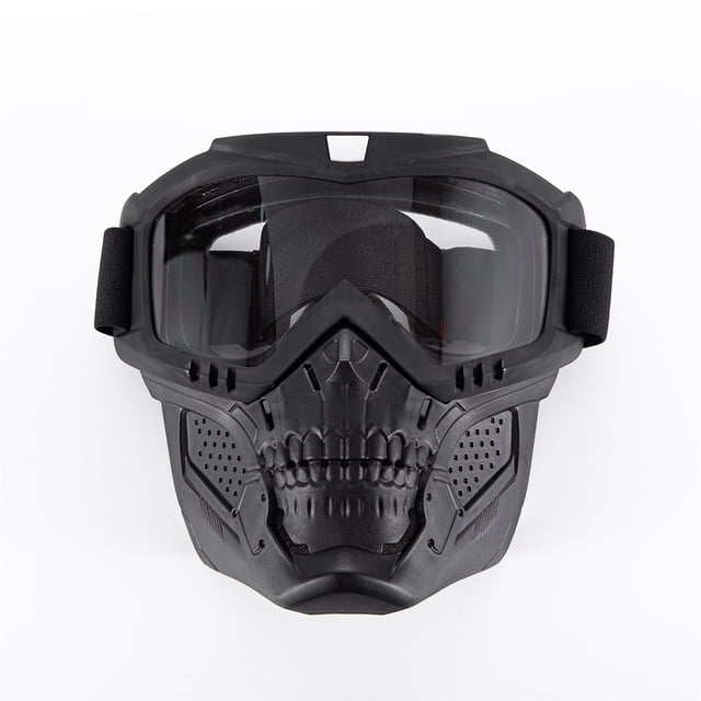 Gafas De Motocicleta Escudo Facial Moto Escudo Facial Gafas De Motocross A Prueba De Viento Casco De Carreras Gafas Protectoras Cubierta Facial Yuarrent OD014263-01