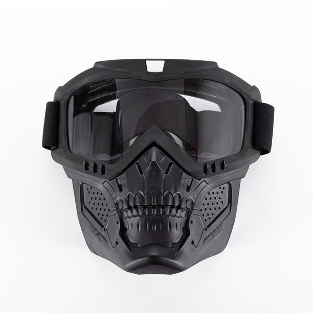 Gafas De Motocicleta Escudo Facial Moto Escudo Facial Gafas De Motocross A Prueba De Viento Casco De Carreras Gafas Protectoras Cubierta Facial Yuarrent OD014263-01