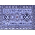 thumbnail image 1 of Ahgly Company Machine Washable Indoor Rectangle Persian Blue Traditional Area Rugs, 7' x 9', 1 of 4
