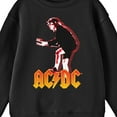 thumbnail image 2 of AC/DC Angus Young Playing Guitar Youth Black Graphic Youth Crew Neck Long Sleeve Tee-Large, 2 of 3