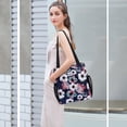thumbnail image 7 of CHOYURME CHONYURM Women Floral Tote Bags Large Shoulder Bag Fashion Handbag with Zipper Closure for Gym Hiking Picnic Travel Beach, 7 of 7